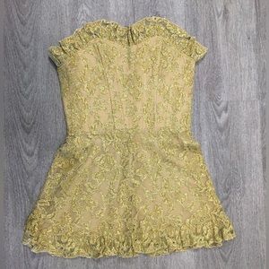 Betsey Johnson 1990’s Gold Cocktail Dress vintage